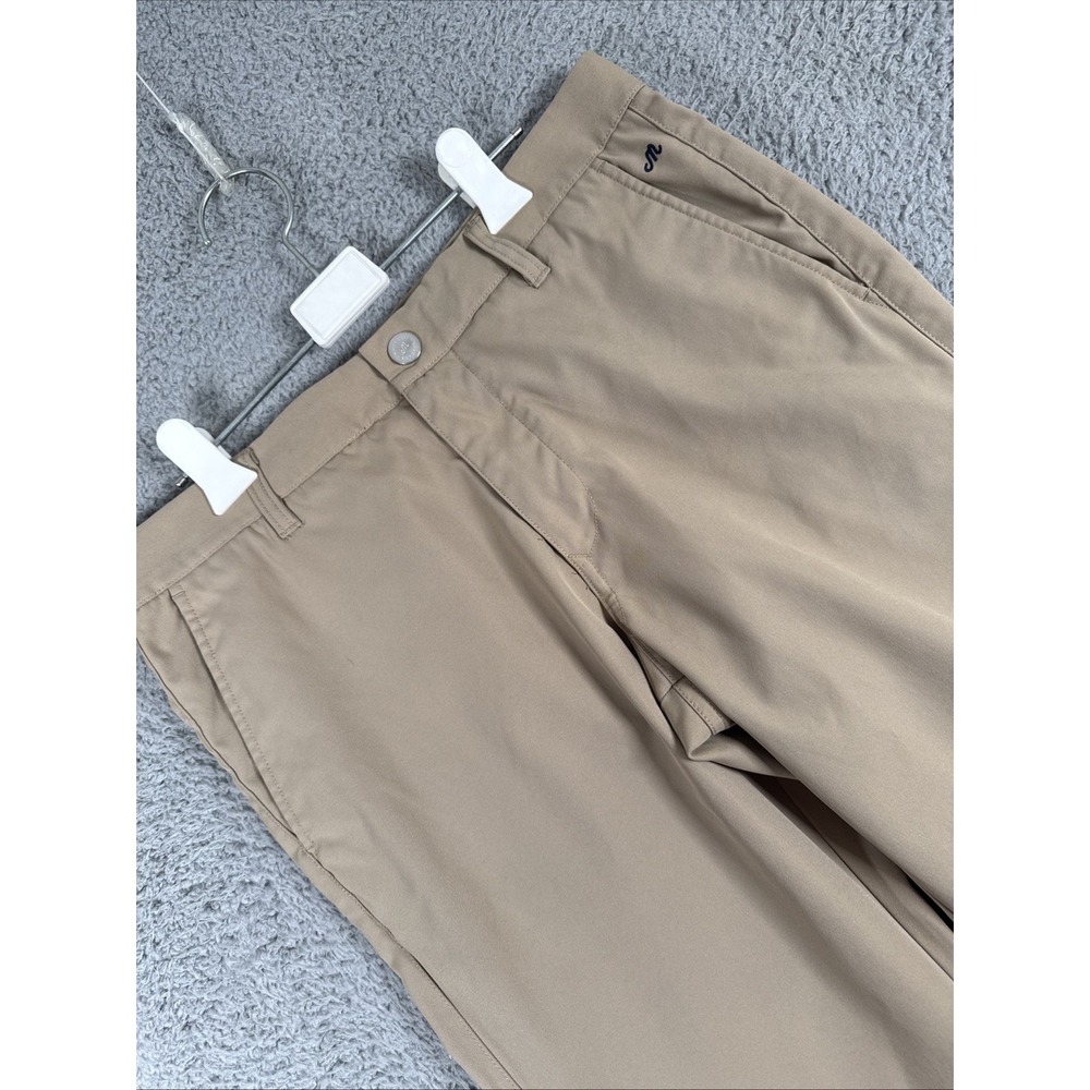 Maide Bonobos‎ Pants Mens 32x30 Brown Zipper Ankle Straight Golf Stretch Tech